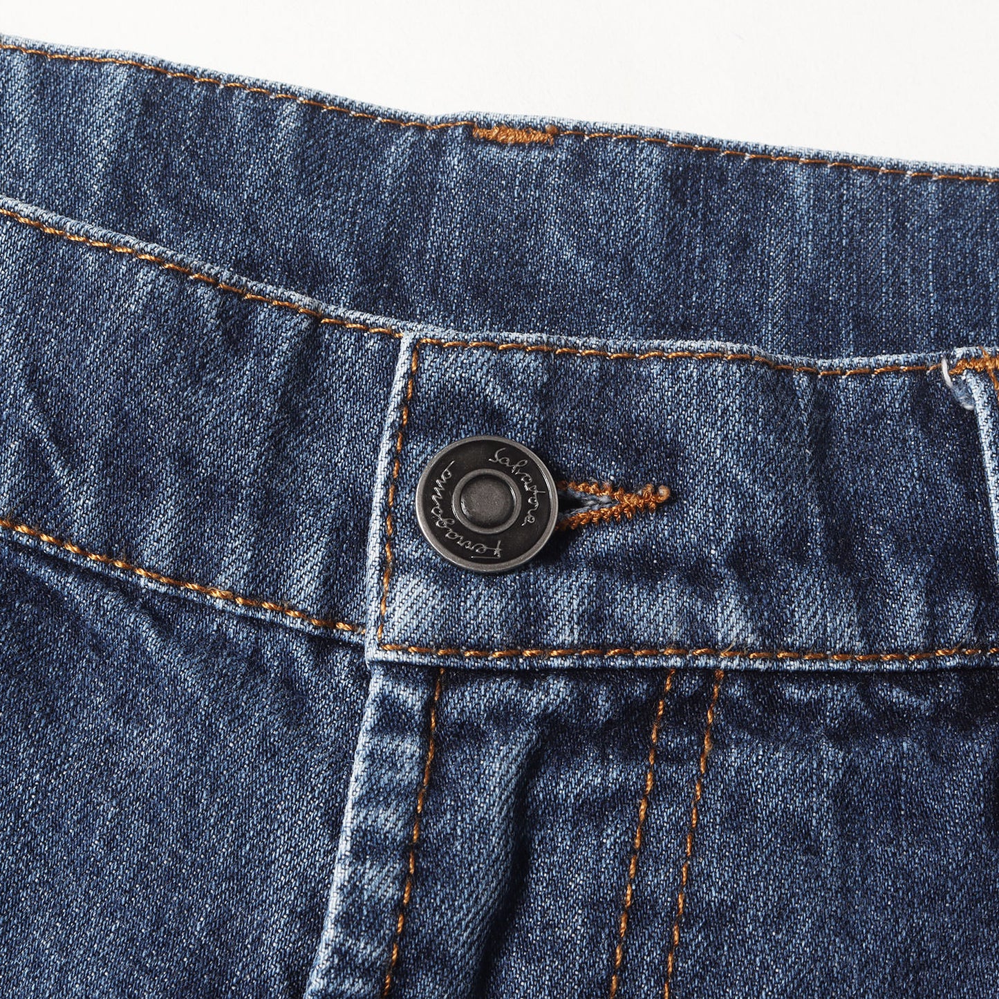 ユーズド加工 ストレート デニムパンツ