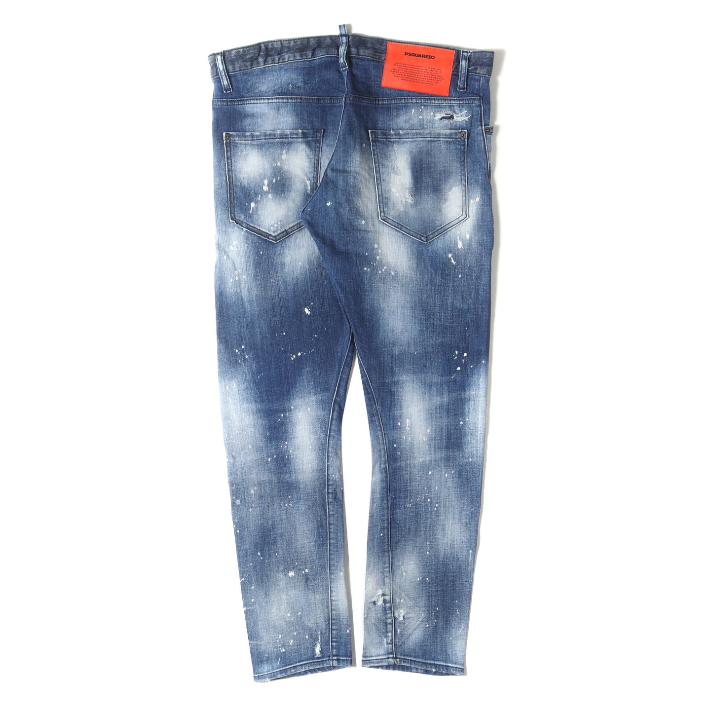 21SS ブリーチ加工 ストレッチ スリム デニムパンツ