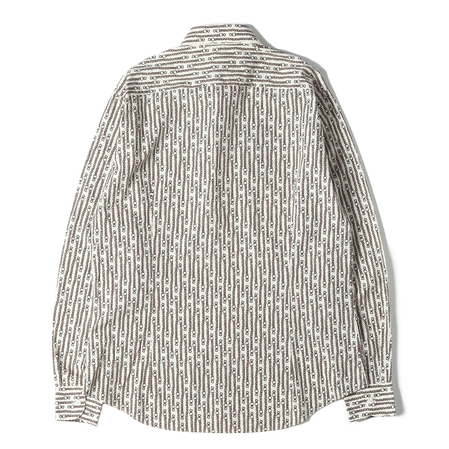 ガンチーニチェーン柄 コットンブロード シャツ