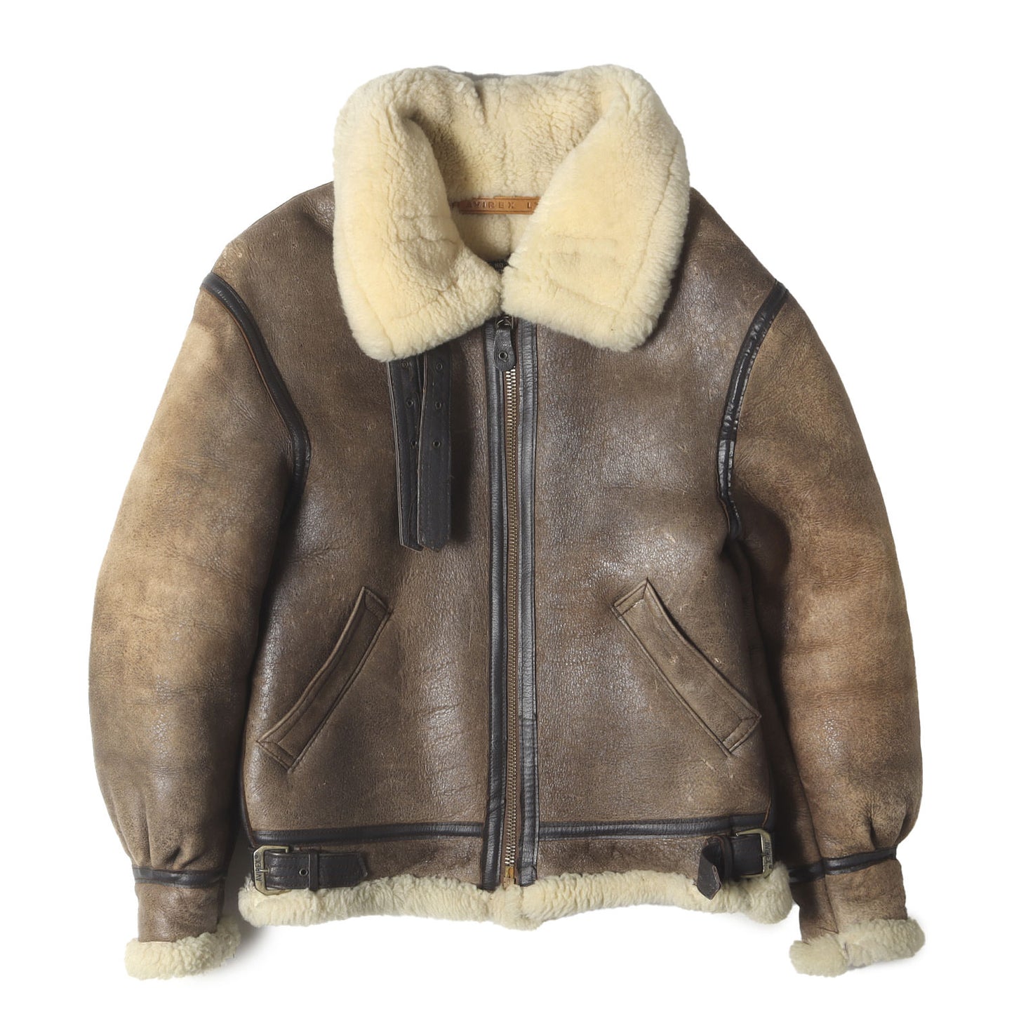 [希少 USA製] 80s AVIREX LTD B-3 シープムートン フライトジャケット