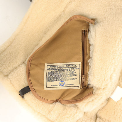 [希少 USA製] 80s AVIREX LTD B-3 シープムートン フライトジャケット