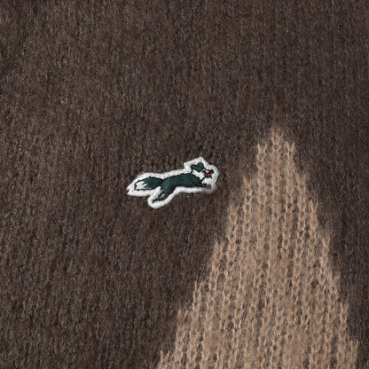 FREAK'S STORE別注 The Fox Collection モヘヤタッチ アーガイル ニット カーディガン