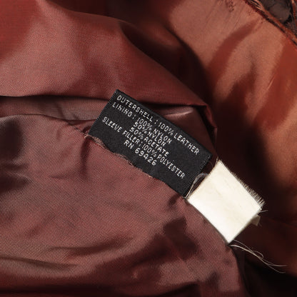 [雰囲気抜群] 90s レザー フルジップ ジャケット ADVENTURE BOUND