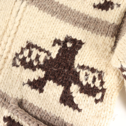 サンダーバード柄 フルジップ カウチンニット カナダ製