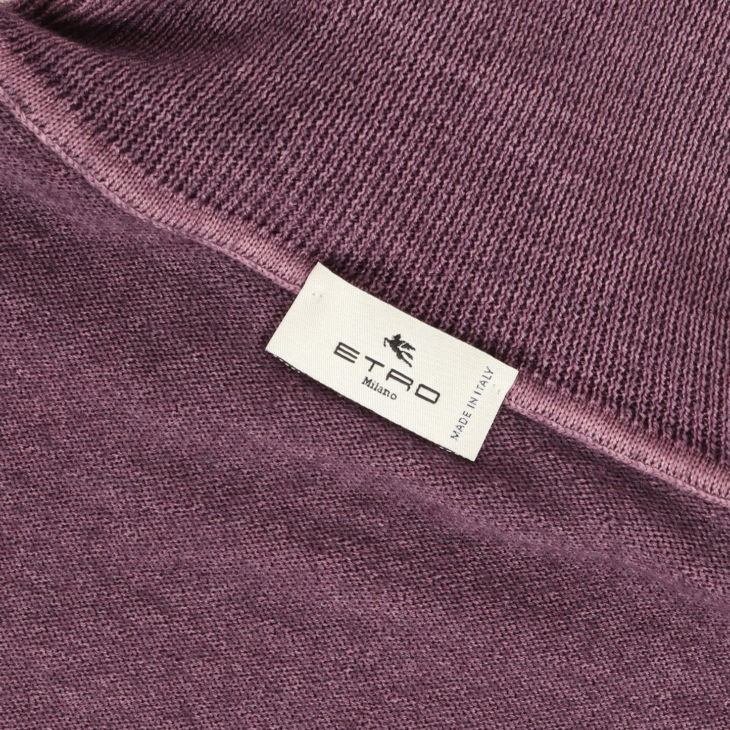 21AW ワンポイント刺繍 タートルネック ウールニット