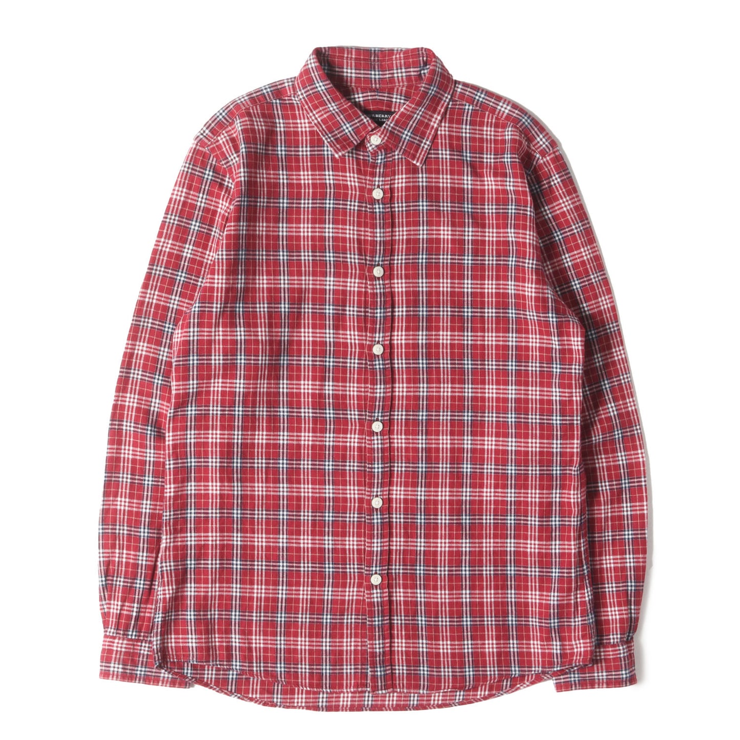 チェック コットン ボタンシャツ