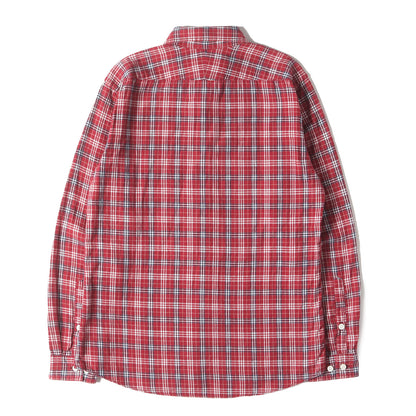 チェック コットン ボタンシャツ