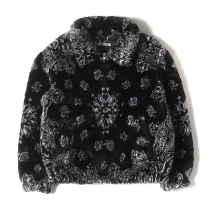 21SS バンダナ柄 フェイクファー ボンバージャケット(Bandana Faux Fur Bomber Jacket)