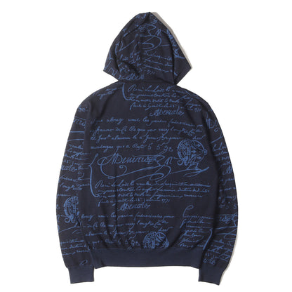 23AW カリグラフィ ジャガード ハイゲージ ウール ニット ダブルジップ パーカー (R23KZL01YWBG)