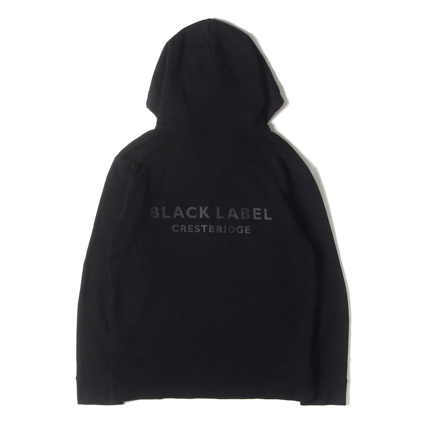 バックロゴ チェック ハーフジップ スウェットパーカー