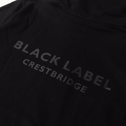 バックロゴ チェック ハーフジップ スウェットパーカー