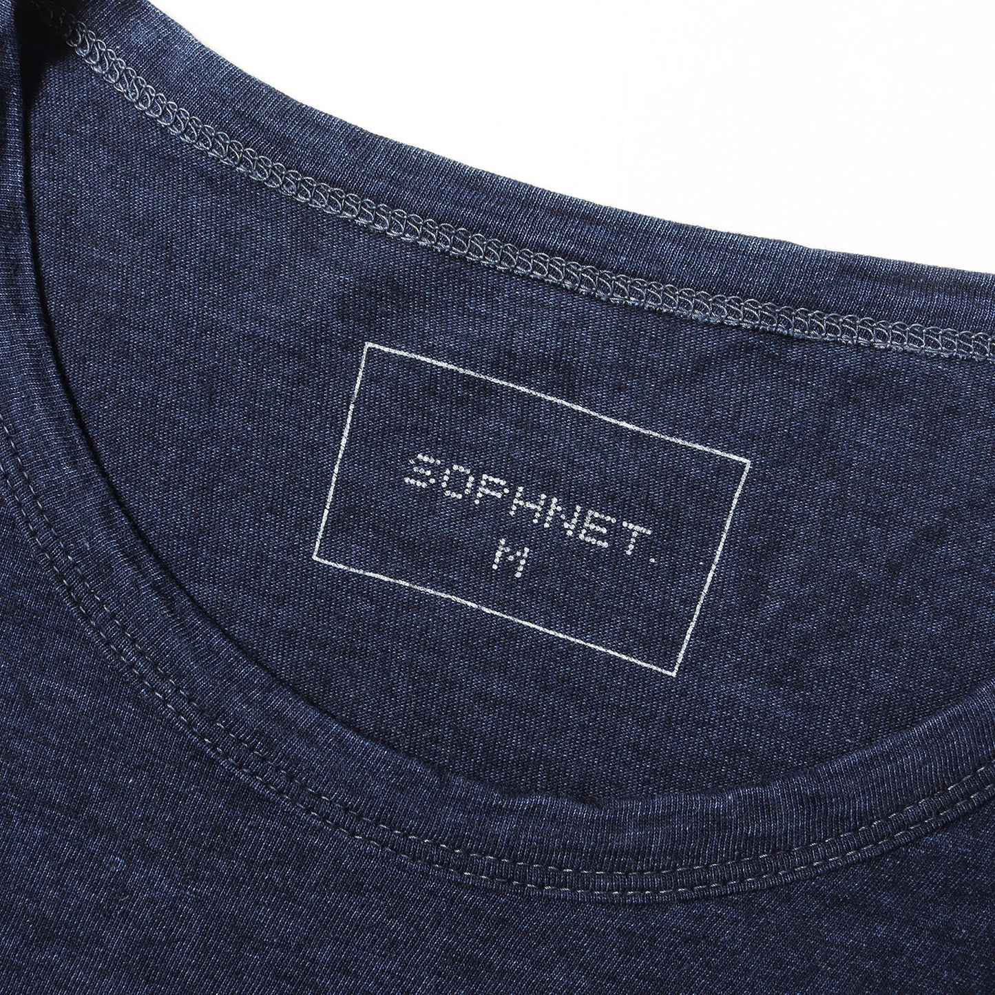 デニムパッチワーク インディゴ Tシャツ