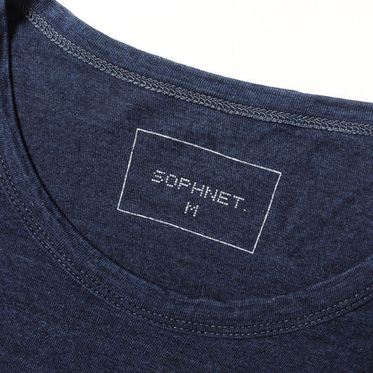 デニムパッチワーク インディゴ Tシャツ