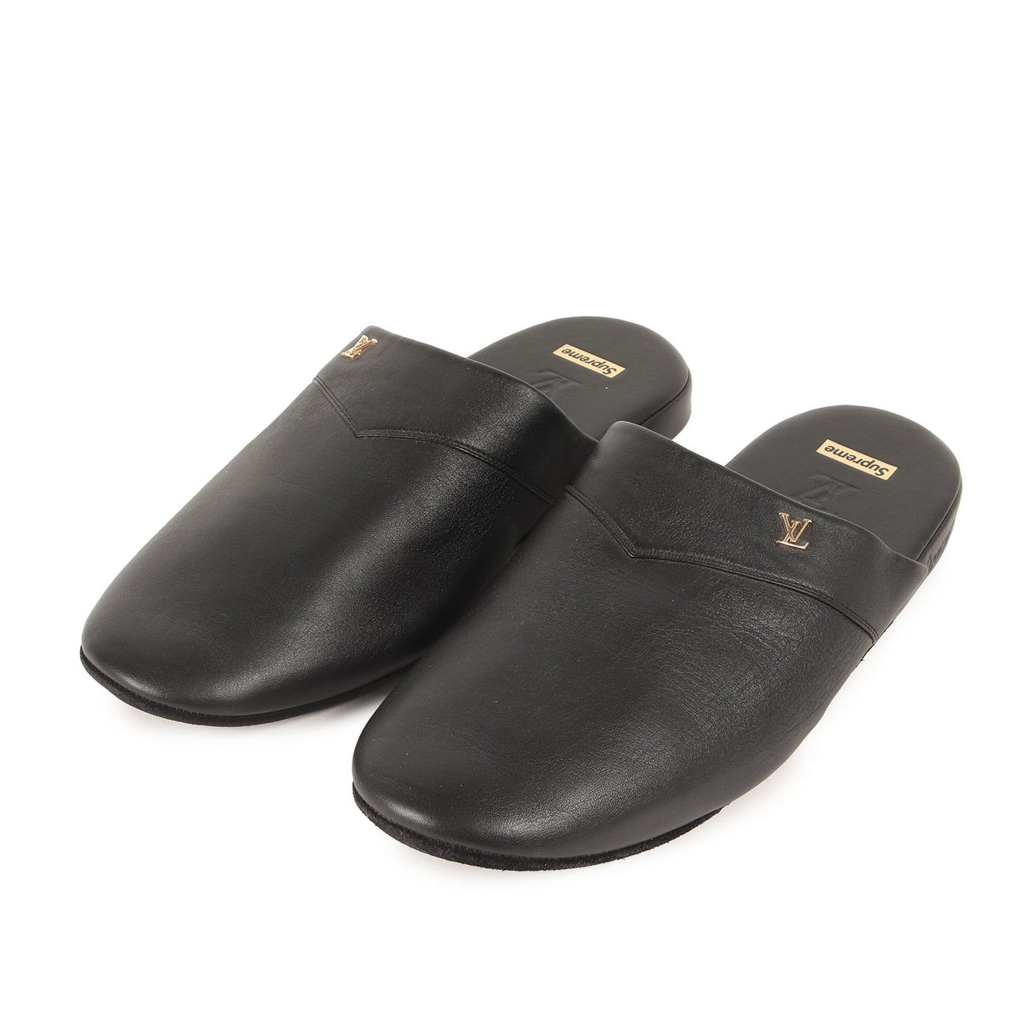 × LOUIS VUITTON レザー ヒュースリッパ(FA0157)
