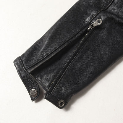 [著名人着用モデル] 00s カウレザー シングル ライダース ジャケット