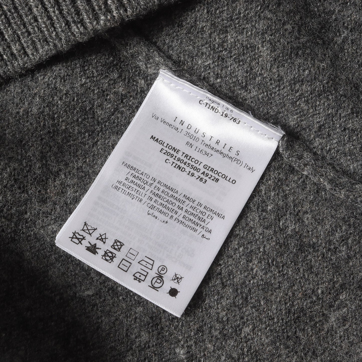 BOXロゴ ウールニット クルーネック セーター(MAGLIONE TRICOT GIROCOLLO)