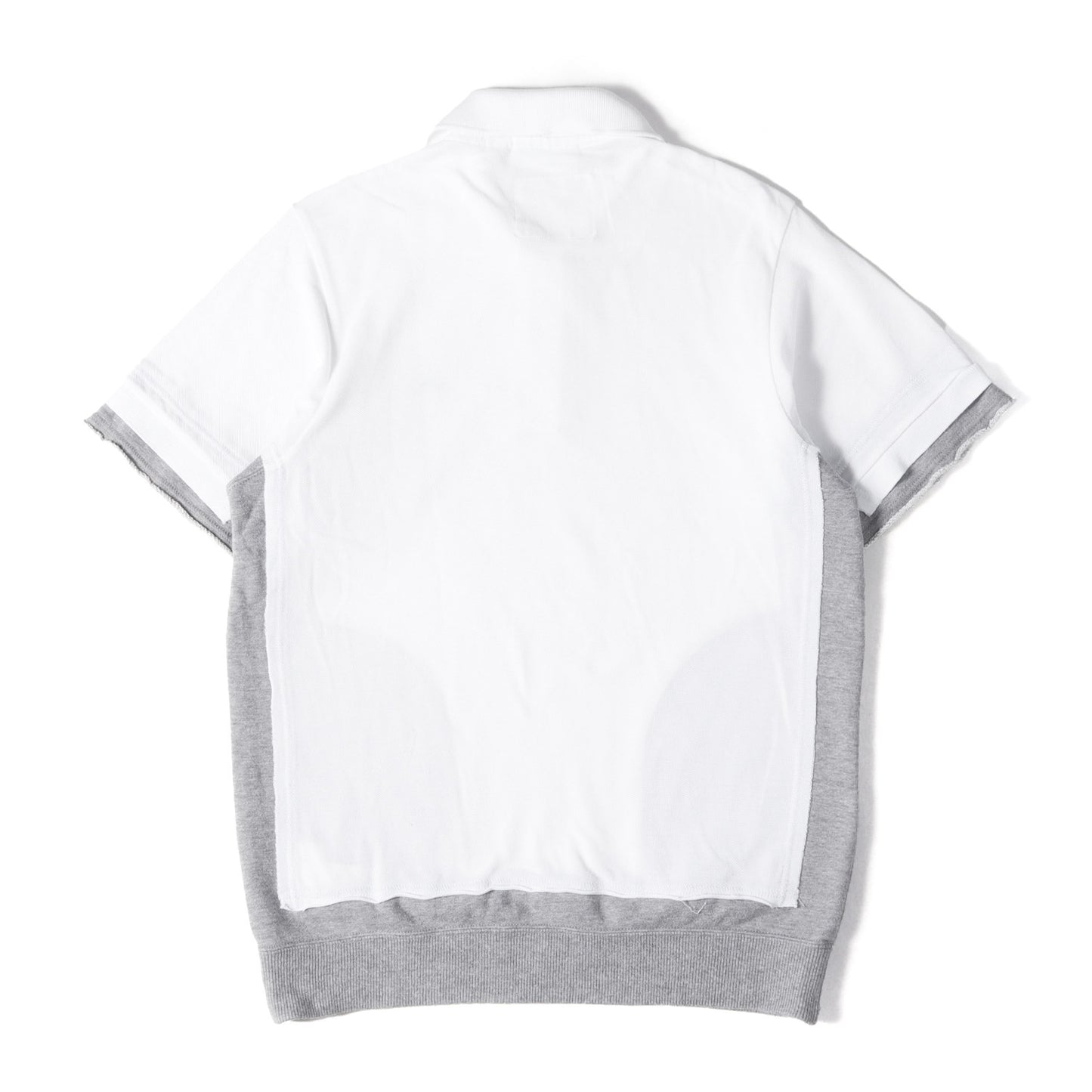 ×LACOSTE スウェット ドッキング 鹿の子ポロシャツ