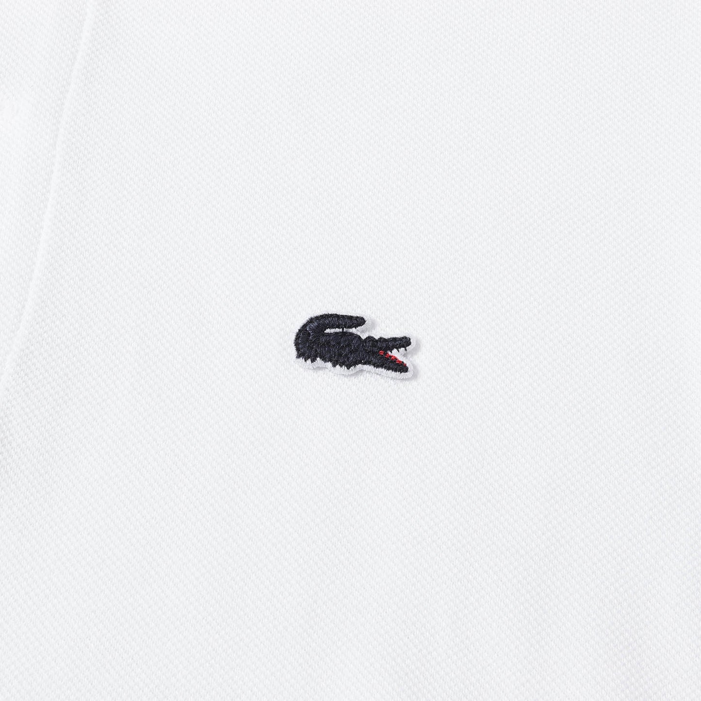 ×LACOSTE スウェット ドッキング 鹿の子ポロシャツ