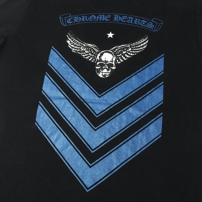 近年モデル FOTI ラメプリント クルーネック Tシャツ