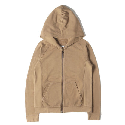 LUXSICコットン フルジップ スウェットパーカー