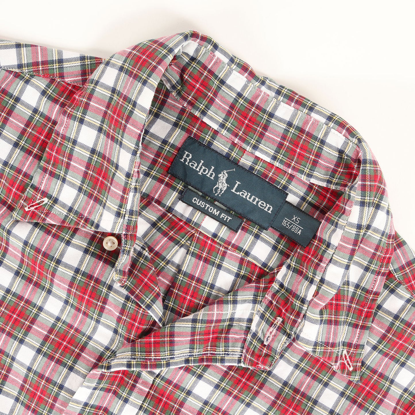 コットンオックス チェック ボタンダウンシャツ (CUSTOM FIT)