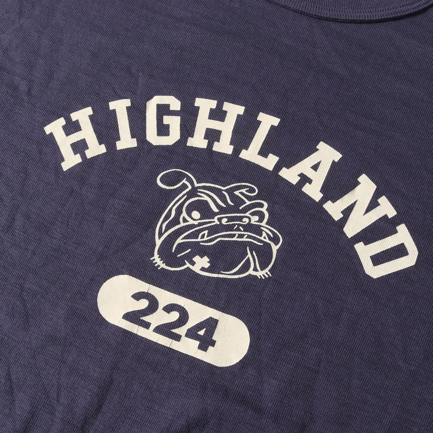 カレッジプリント クルーネック Tシャツ