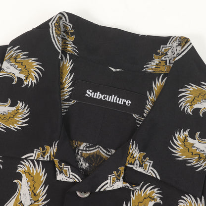 24SS イーグルエンブレム 総柄 レーヨン アロハシャツ(Rayon Aloha Shirt)