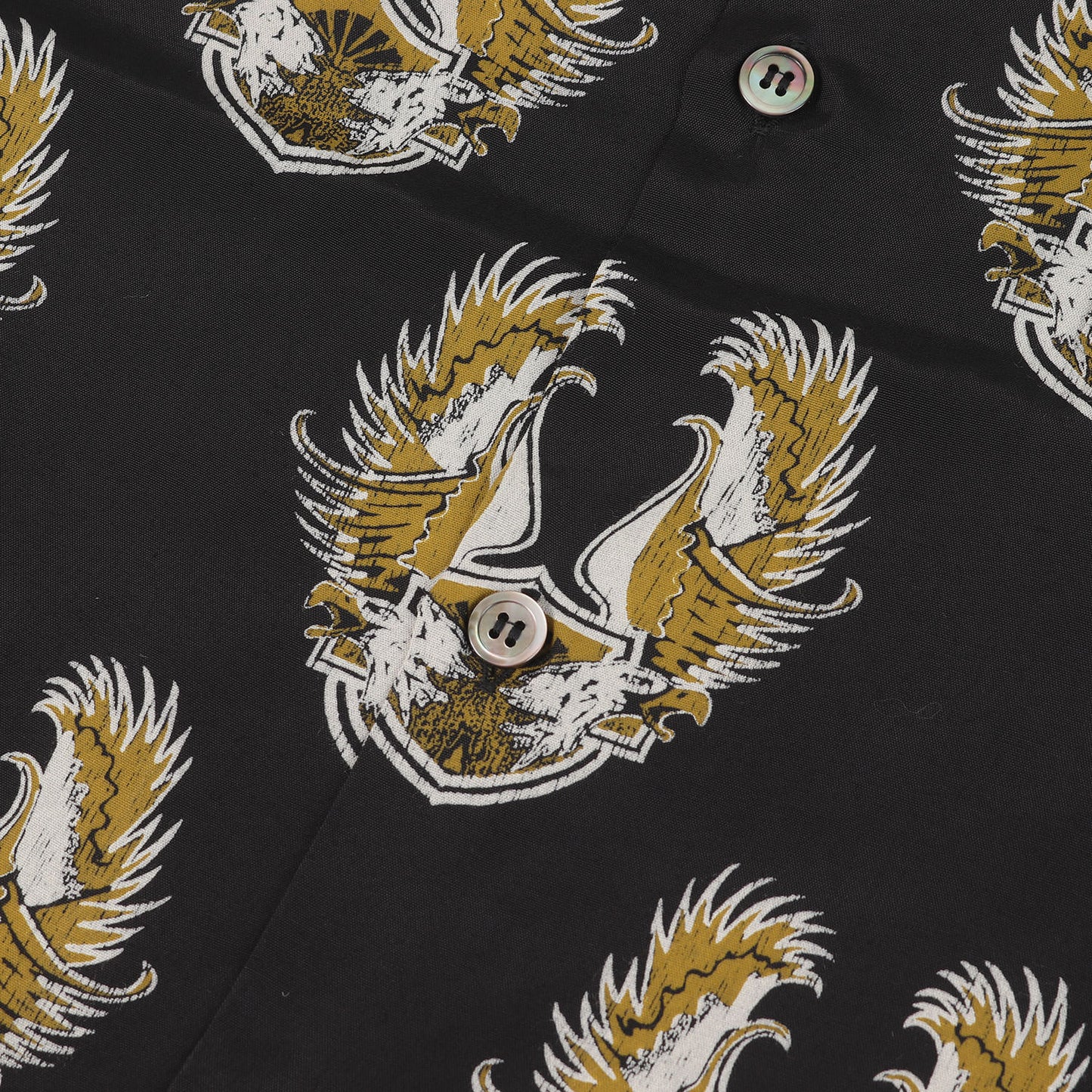 24SS イーグルエンブレム 総柄 レーヨン アロハシャツ(Rayon Aloha Shirt)