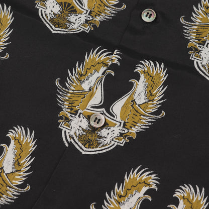 24SS イーグルエンブレム 総柄 レーヨン アロハシャツ(Rayon Aloha Shirt)