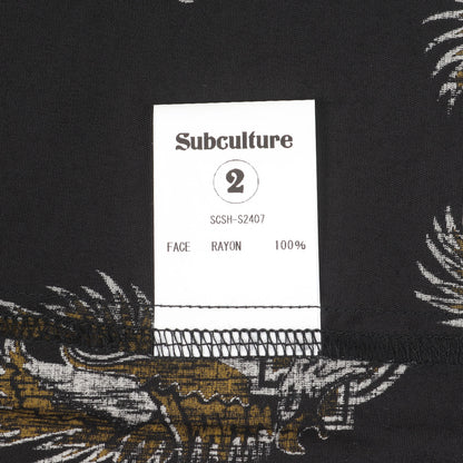 24SS イーグルエンブレム 総柄 レーヨン アロハシャツ(Rayon Aloha Shirt)