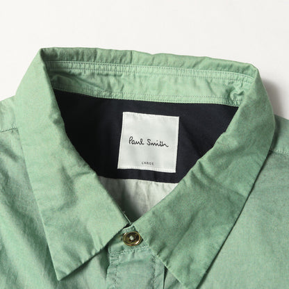 ビーチ フォトプリント コットン 半袖シャツ