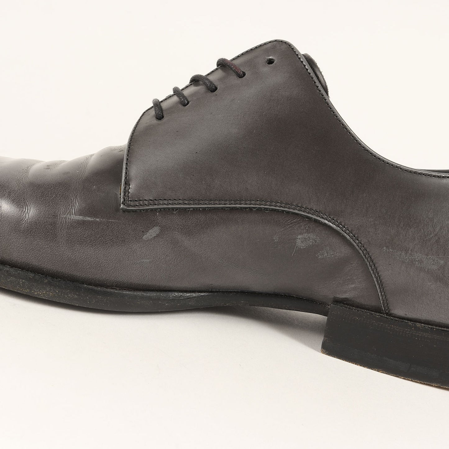 レザー 外羽根 シューズ