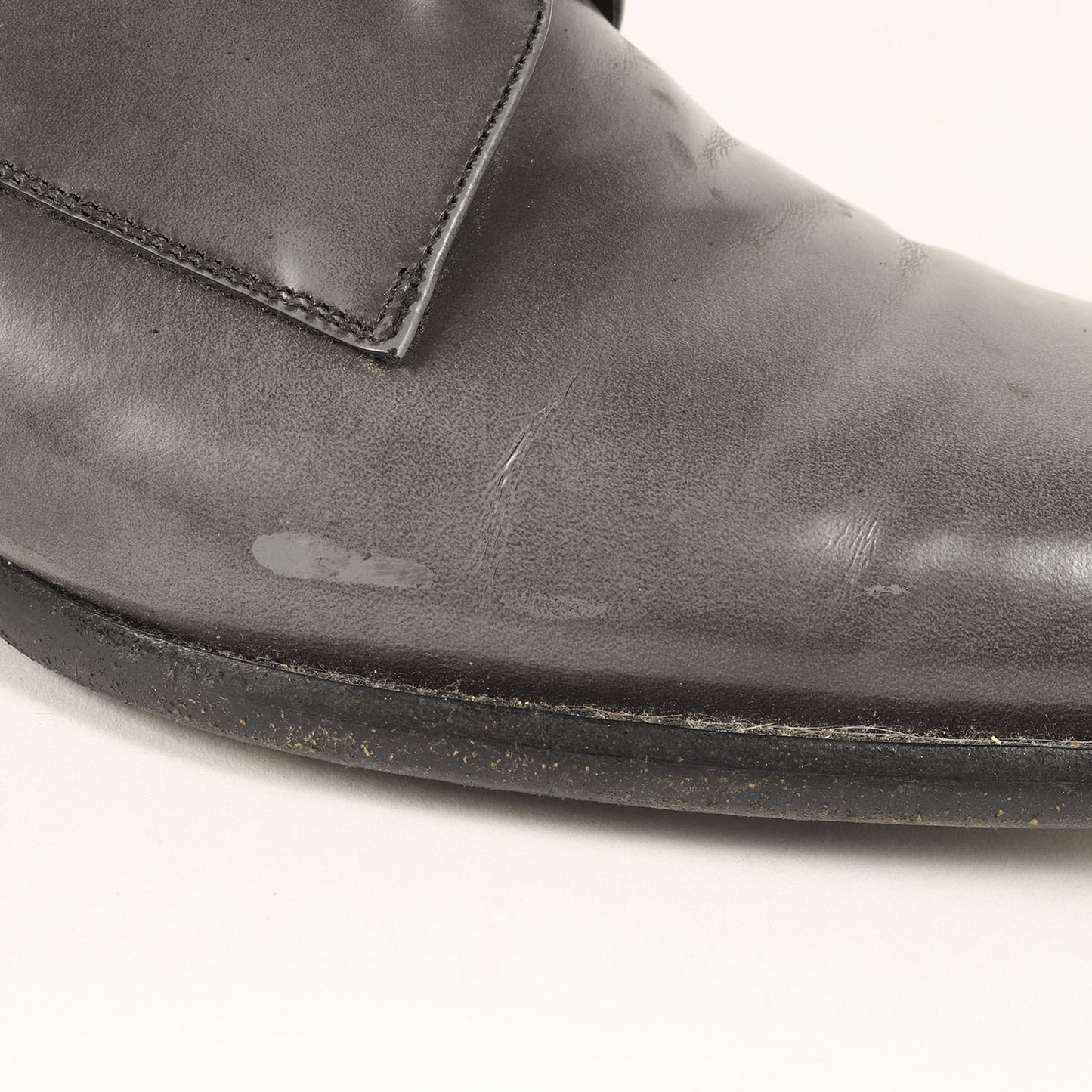 レザー 外羽根 シューズ