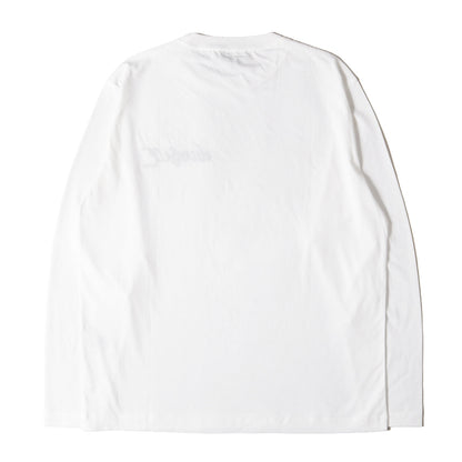近年モデル チェーン刺繍ロゴ ロングスリーブ Tシャツ