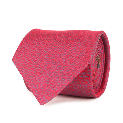 Hロゴウーブン柄 イリデッセンス シルク ネクタイ
