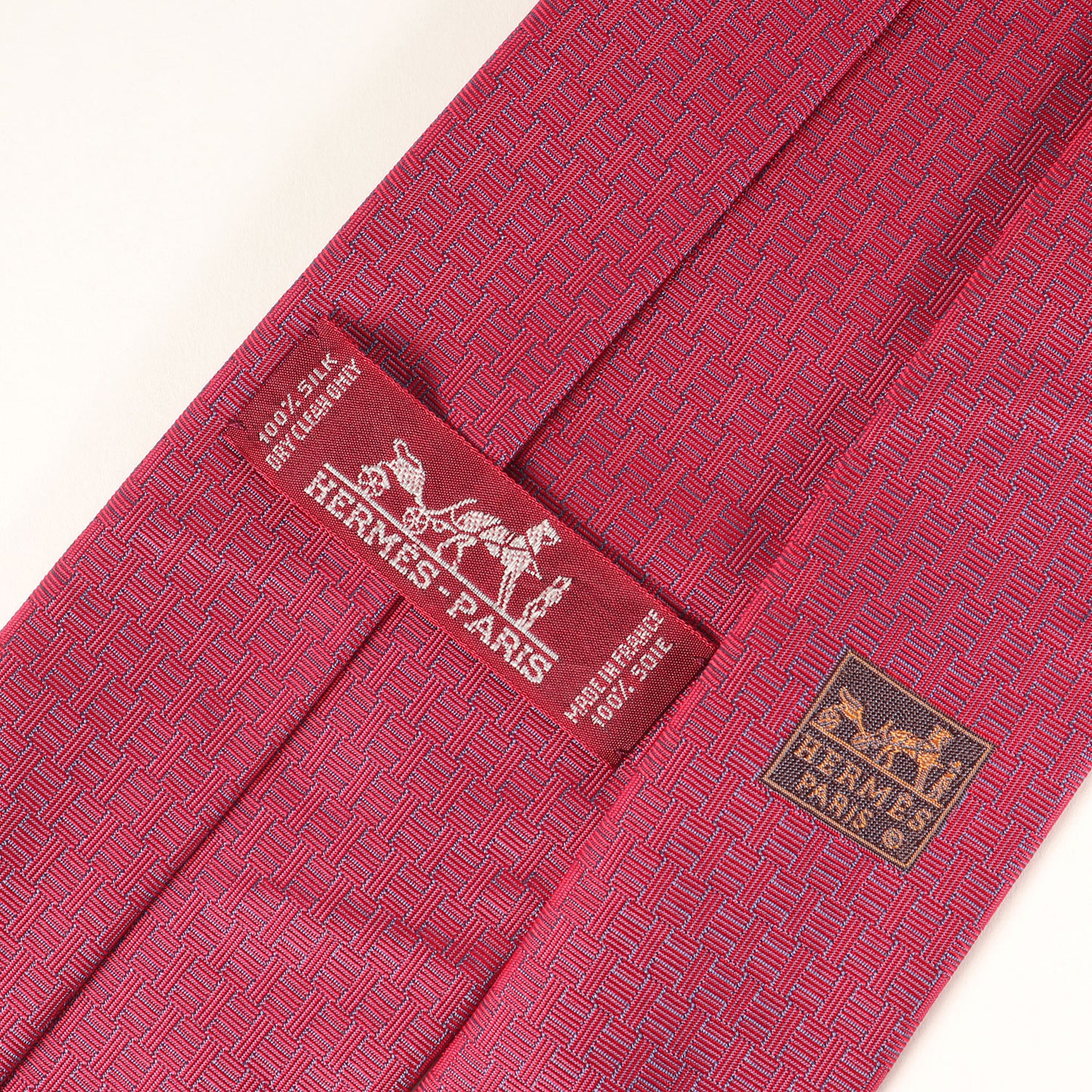 Hロゴウーブン柄 イリデッセンス シルク ネクタイ