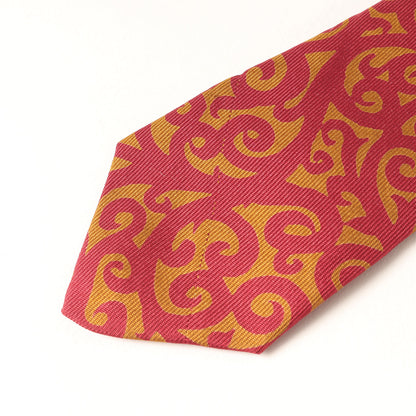 トライバル柄 シルク ネクタイ