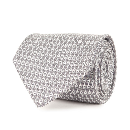 シェーヌダンクル柄 シルク ネクタイ