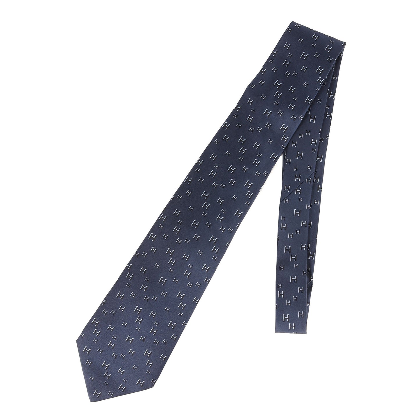 Hラパン Hロゴ柄 シルク ネクタイ