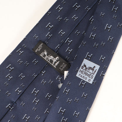 Hラパン Hロゴ柄 シルク ネクタイ