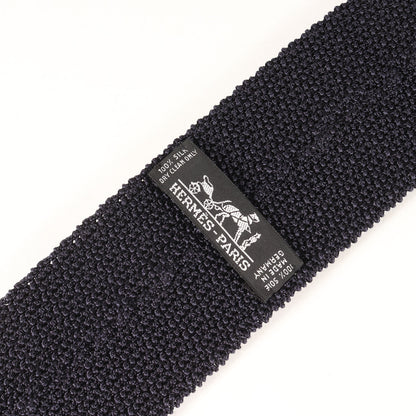マルチドット刺繍 シルクニット スクエア ネクタイ