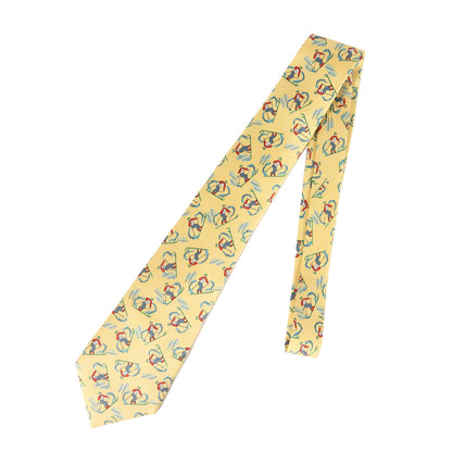 スキー柄 シルク ネクタイ