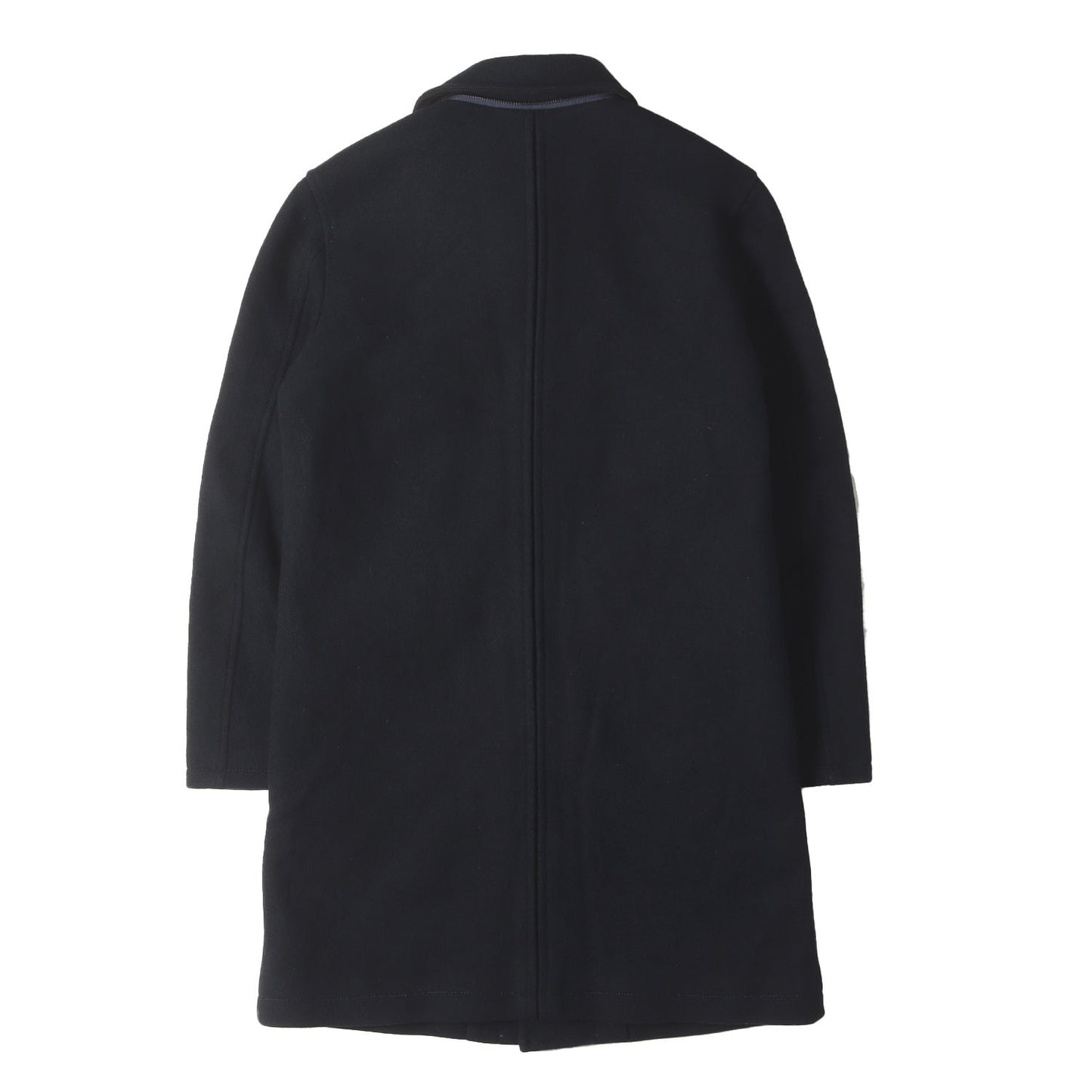 メルトンウール フルジップ ステンカラーコート