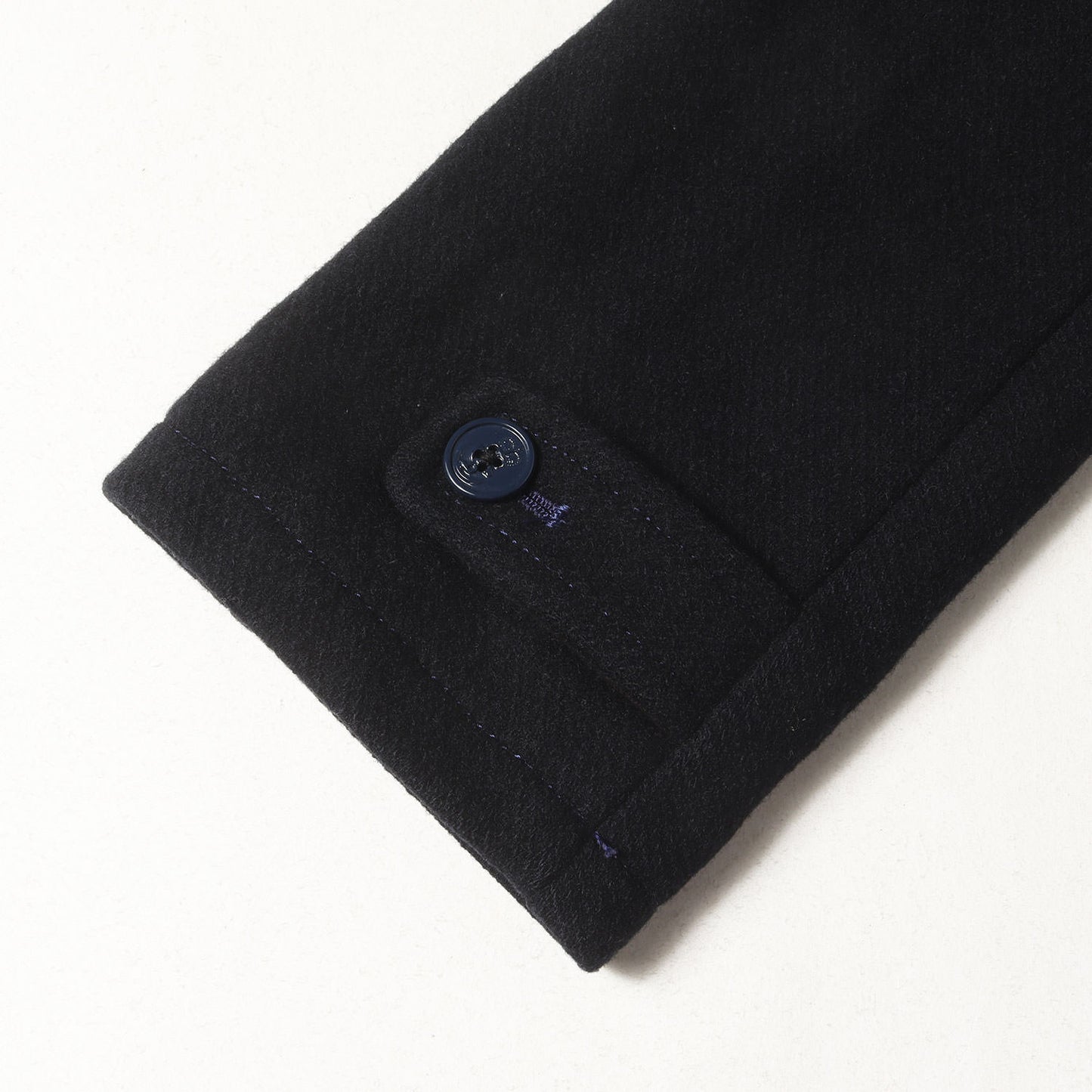 メルトンウール フルジップ ステンカラーコート