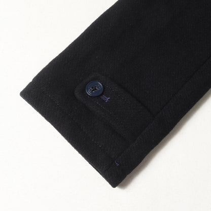 メルトンウール フルジップ ステンカラーコート