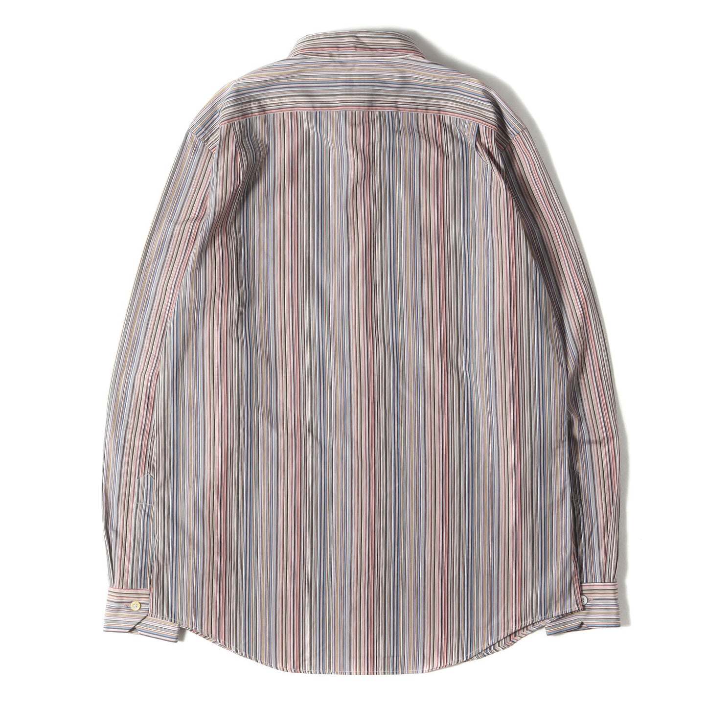 現行タグ マルチストライプ コットン ボタンシャツ(Signature Stripe)