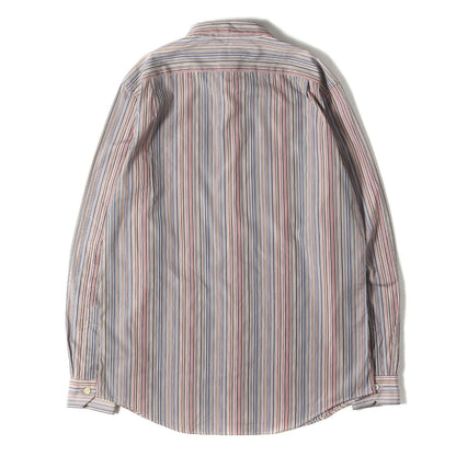 現行タグ マルチストライプ コットン ボタンシャツ(Signature Stripe)