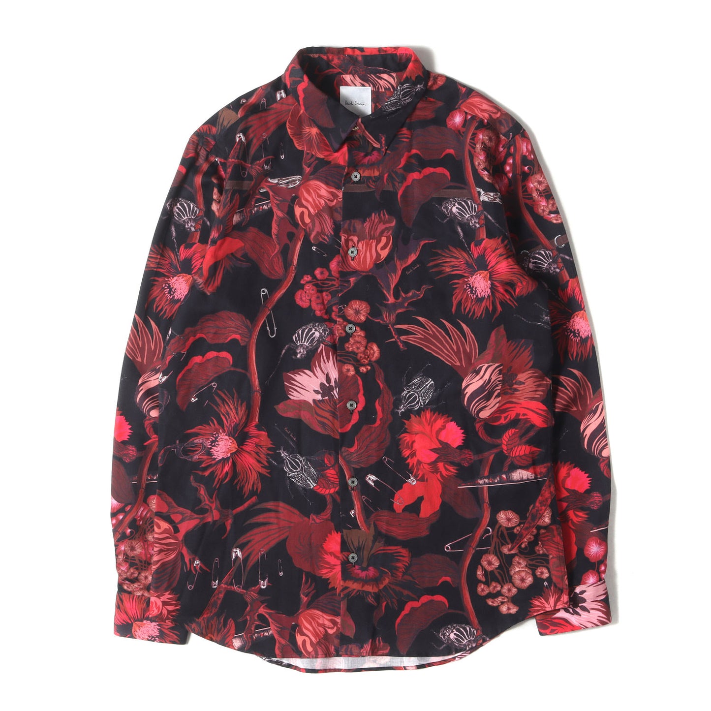 現行タグ フラワー総柄 ボタンシャツ