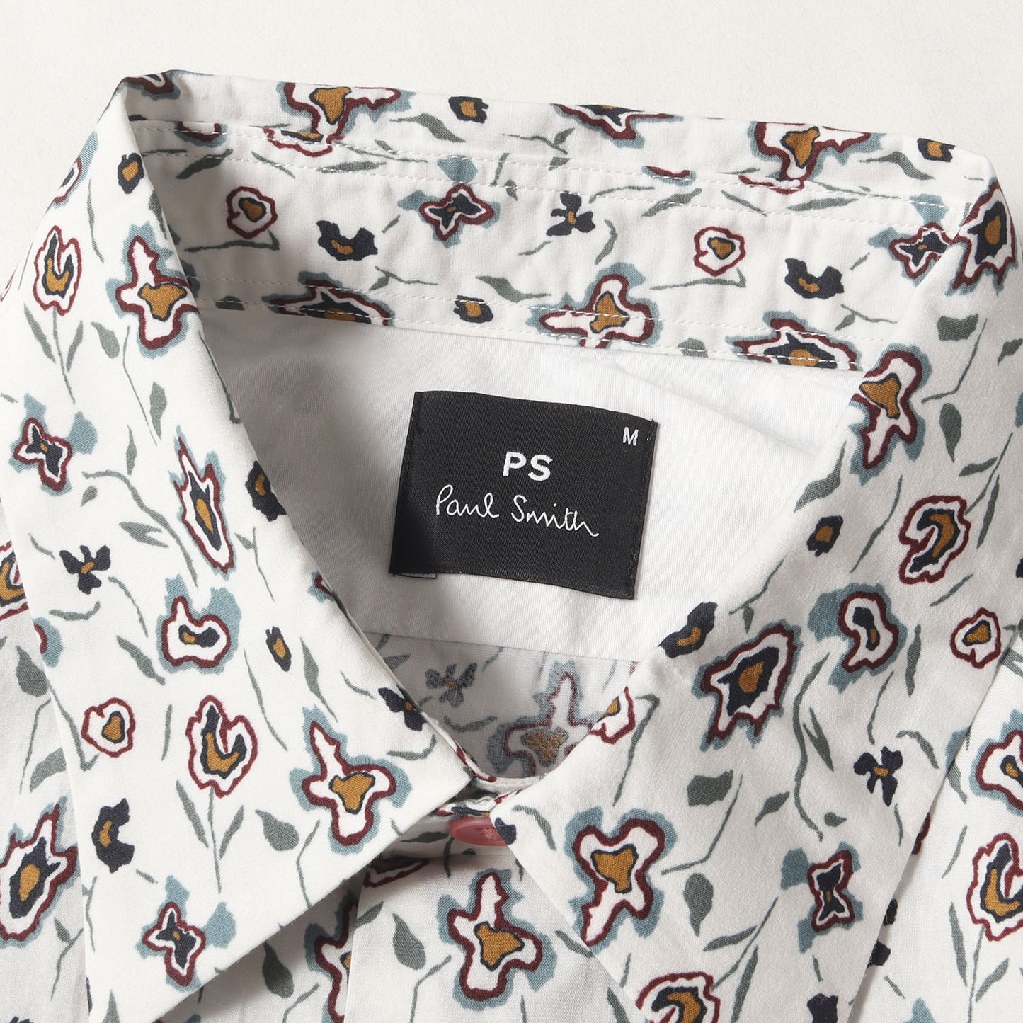 フラワー柄 コットンブロード ボタンシャツ