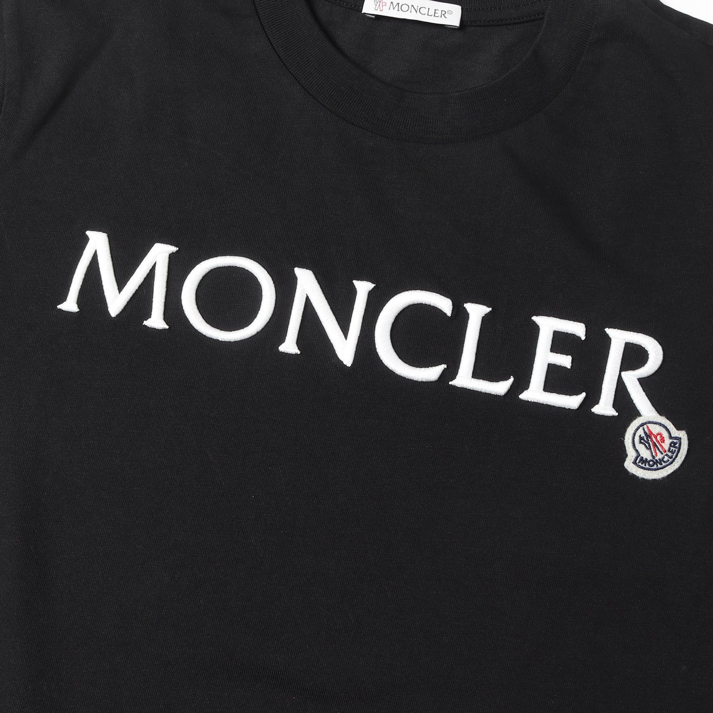 23SS ブランドロゴ刺繍 クルーネック Tシャツ(MAGLIA MANICHE CORTE)